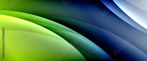 a blue and green wave on a white background . High quality