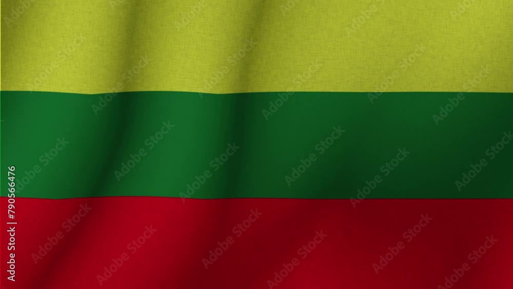 The flag of Lithuania . The evolving 3d national flag of Lithuania. 1080p HD animation for presentation The flag of Lithuania . The evolving 3d national flag of Lithuania. 1080p HD animation for presentation