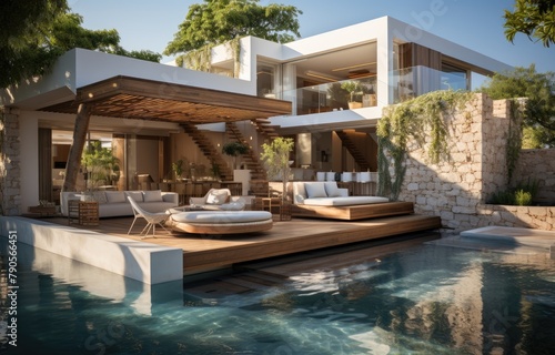 Modern Luxury Villa with Pool © peacehunter