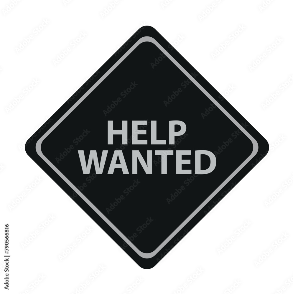 help wanted sign on white background help wanted sign on white background