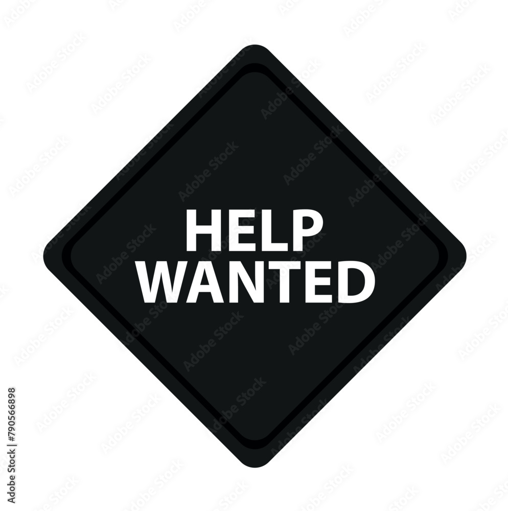 help wanted sign on white background help wanted sign on white background