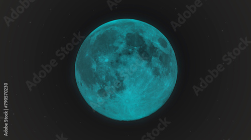 full moon in a dark sky illustration