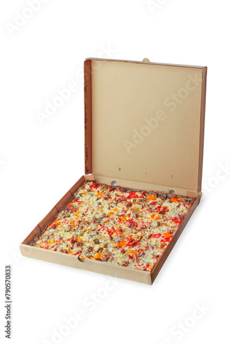 Square meat pizza