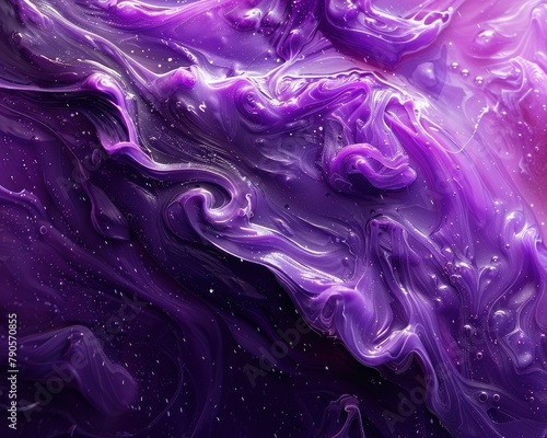 Bright fluid motion in violet hues