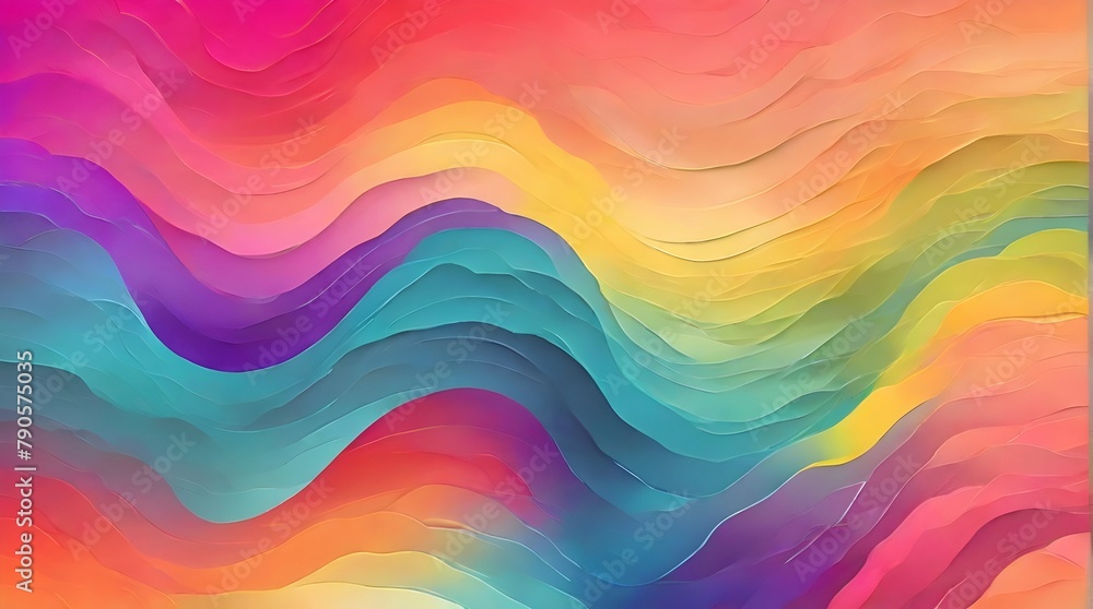abstract rainbow line background