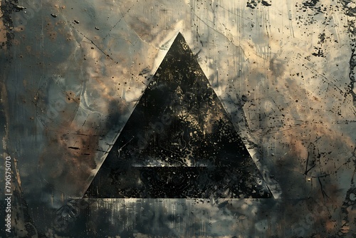 Contemporary Metallurgy: Atmospheric Etchings Of Organic Landscapes. a triangle with a ru photo