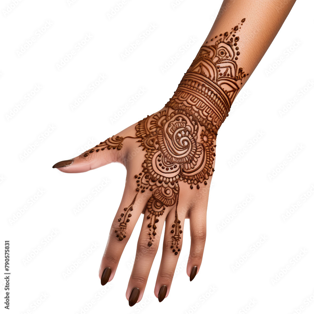 Beautiful Henna Tattoo Designs Isolated On White Background Beautiful Henna Tattoo Designs Isolated On White Background
