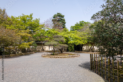 Obraz na płótnie Garden of Nison-in temple in Kyoto, Japan w salonie