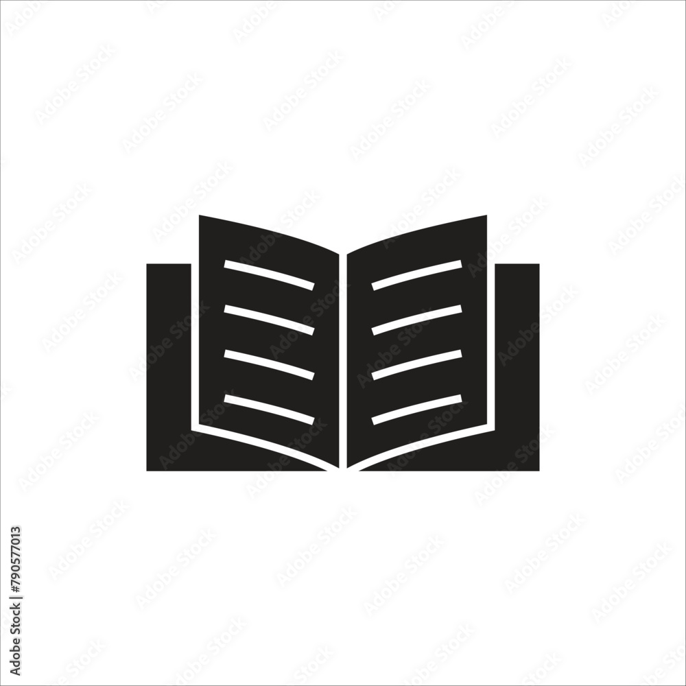 open book vector icon line template open book vector icon line template