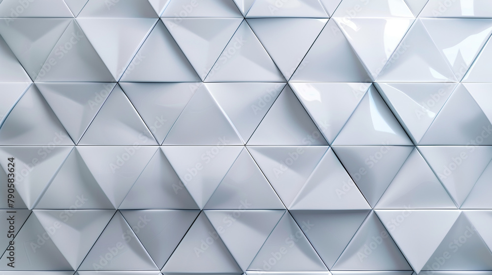 3D Geometric White Tiles Texture Background 3D Geometric White Tiles Texture Background