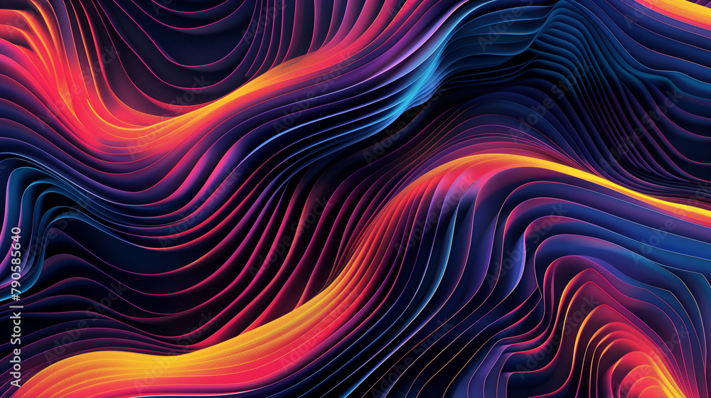 Obraz premium abstract horizontal background poster with glowing lines