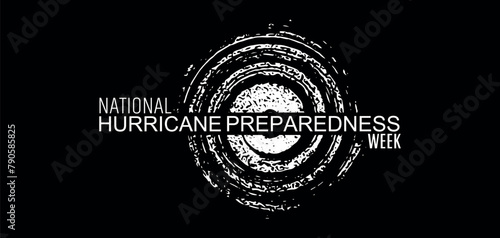 hurricane preparedness sign on white background	
