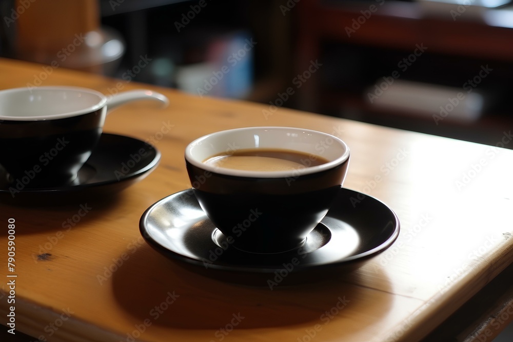 cup of coffee on a table made by midjourney cup of coffee on a table made by midjourney