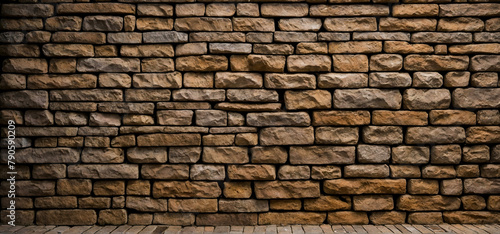 Stone wall texture background  Seamless wall tiles of stone bricks patern.