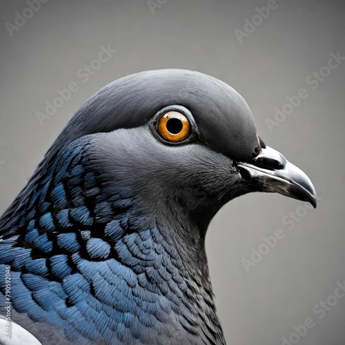 close up of a pigeon