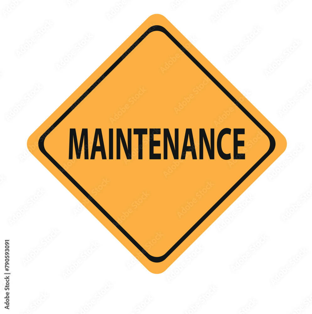 maintenance sign vector icon on white background maintenance sign vector icon on white background