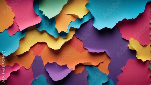 Abstract background with a rough paper texture and colorful gradient colors. photo