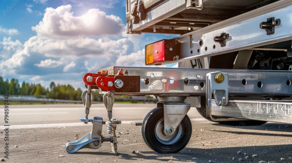 Trailer coupling device for towing a trailer by a passenger car. Cargo transportation and delivery business. Sale, rental and maintenance of trailers. Trailer driving safety concept. 
