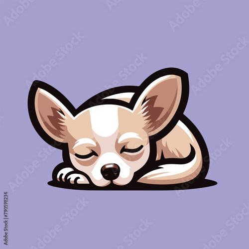 Chihuahua Dog Nope Vector illustration