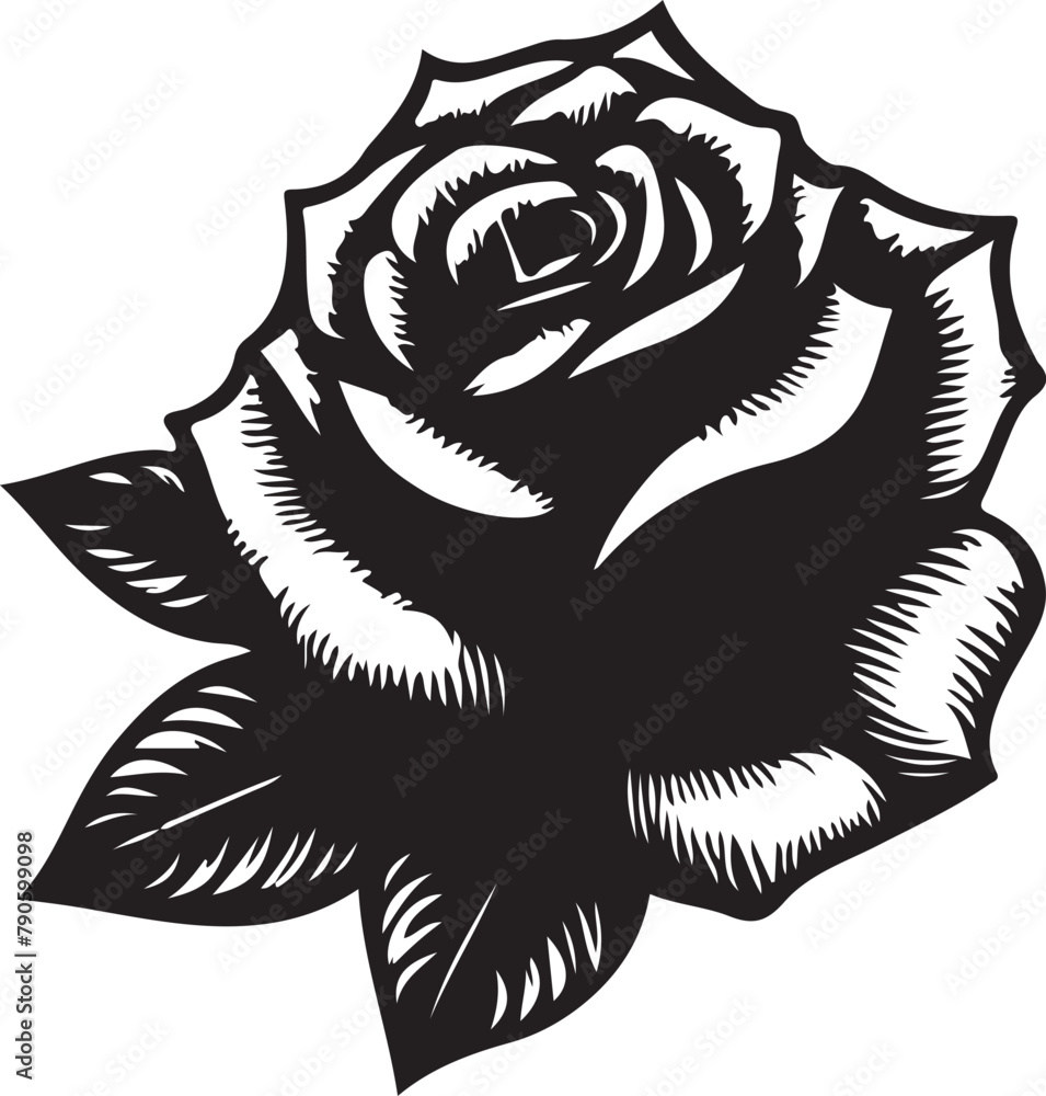black and white flower black and white flower