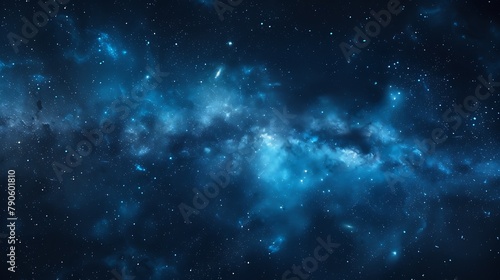 Abstract night sky with stars and nebula