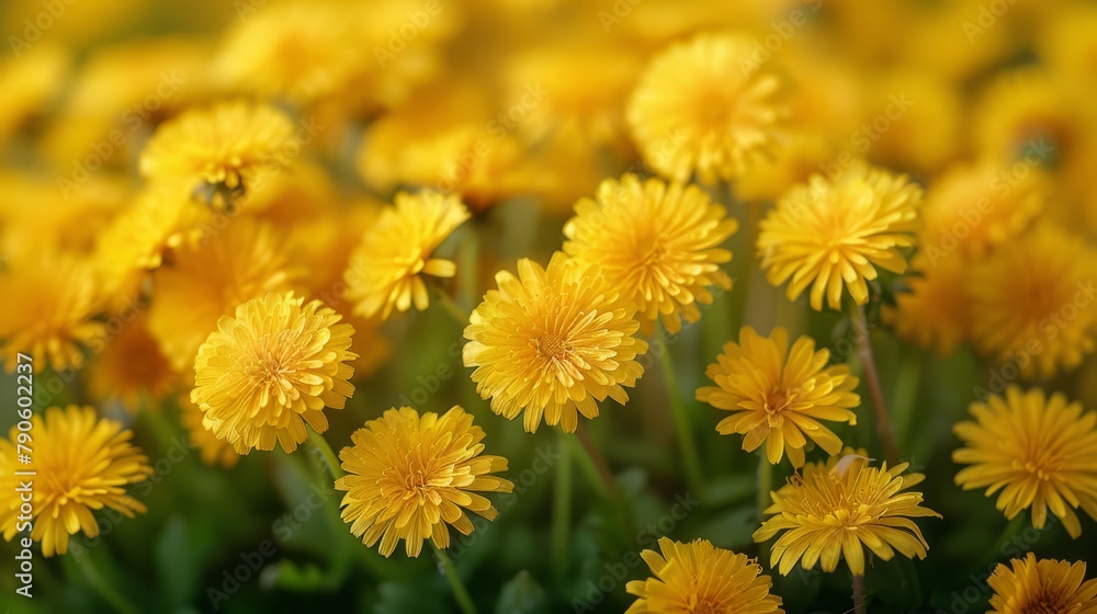A bouquet of yellow flowers blooming in the sun's center A bouquet of yellow flowers blooming in the sun's center