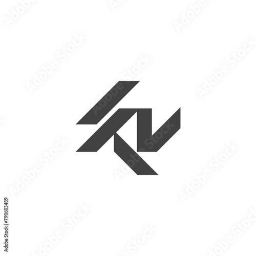 K N V Letter Logo Vector Design