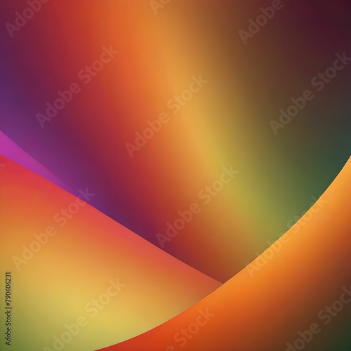 Sunset Mirage: Orange to Yellow Wave Gradient Abstract
