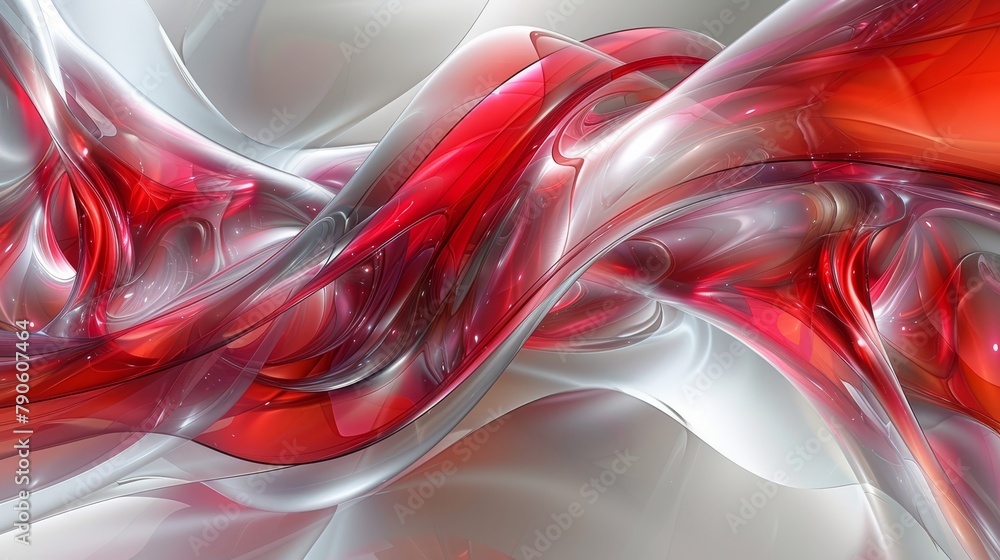 A tight shot of a red-and-white object, displaying a red-and-white pattern at its base A tight shot of a red-and-white object, displaying a red-and-white pattern at its base