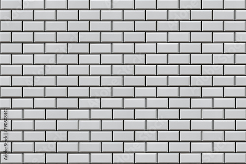 White & Silver Gray Tiles Wall Background