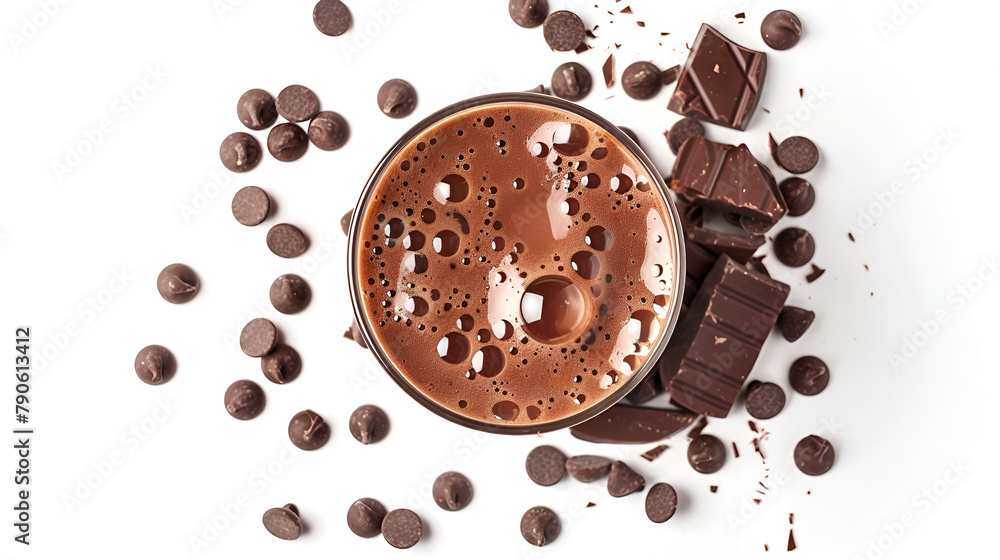 Obraz premium coffee beans in glass,generative ai