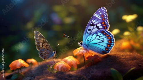 butterfly on a flower © faiz