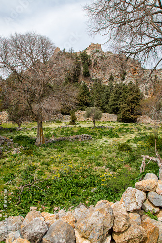 castle ruins of the medieval settlement of Palio Pyli Kos Island South Aegean Region (Südliche Ägäis) Greece photo