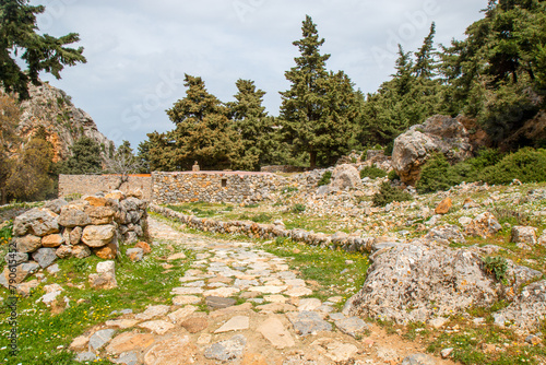 castle ruins of the medieval settlement of Palio Pyli Kos Island South Aegean Region (Südliche Ägäis) Greece photo