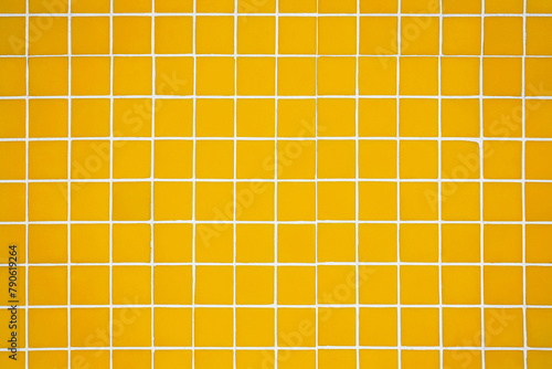 Yellow Tiles Wall Background