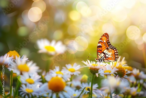 Butterfly on flower © Kanyanat