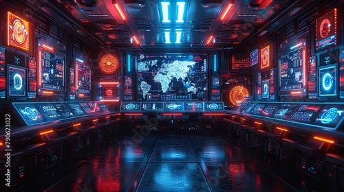 Retro futuristic cyber diner  robotic waiters  digital menus  neon interiors
