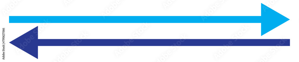 Horizontal long arrow signs. Dual thin long double ended arrow. Arrow pointer vector icon isolated on white background. Simple illustration. 11:11 Horizontal long arrow signs. Dual thin long double ended arrow. Arrow pointer vector icon isolated on white background. Simple illustration. 11:11