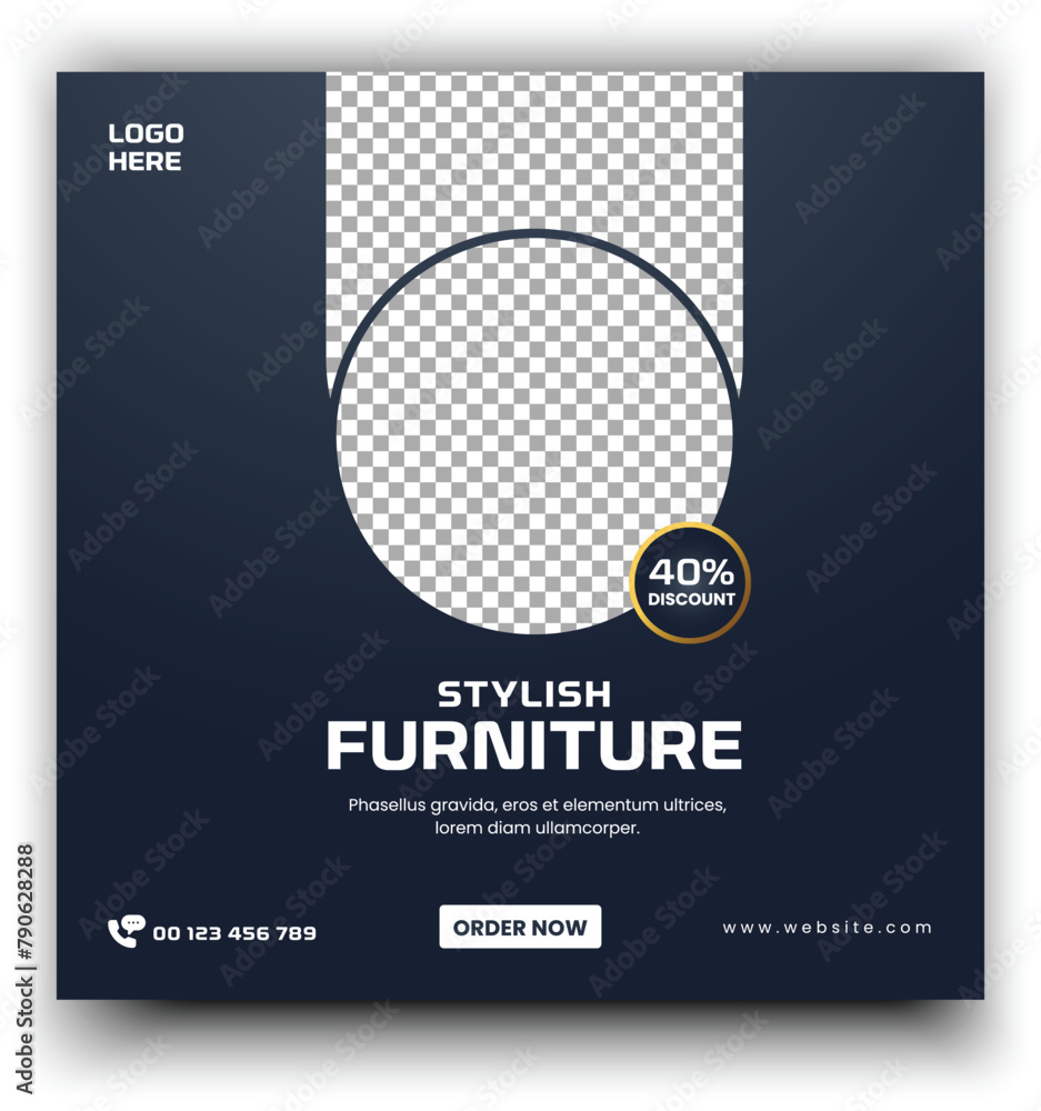 Furniture Social Media Post Banner Design Furniture Social Media Post Banner Design