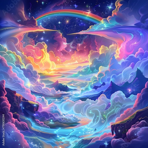 Luminous River of Memories A Dreamscape Fusing D and D Styles