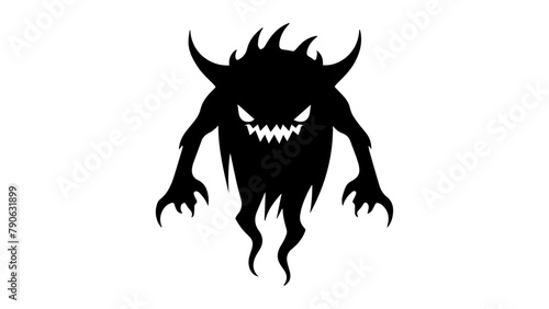 illustration of a creepy ghost in vector