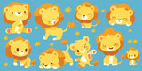 lion clipart vector for graphic resources