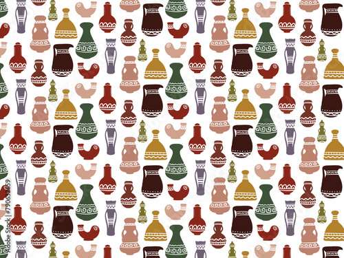 Vintage Ancient Jar Pattern