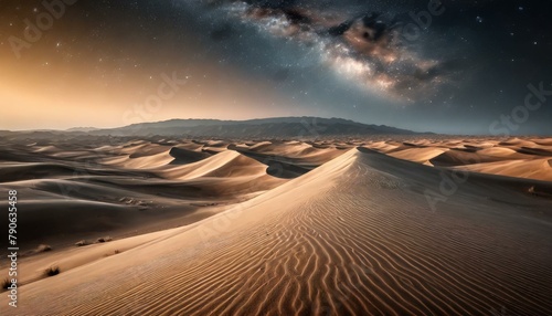 Towering Sand Dunes in the Vast Expanse