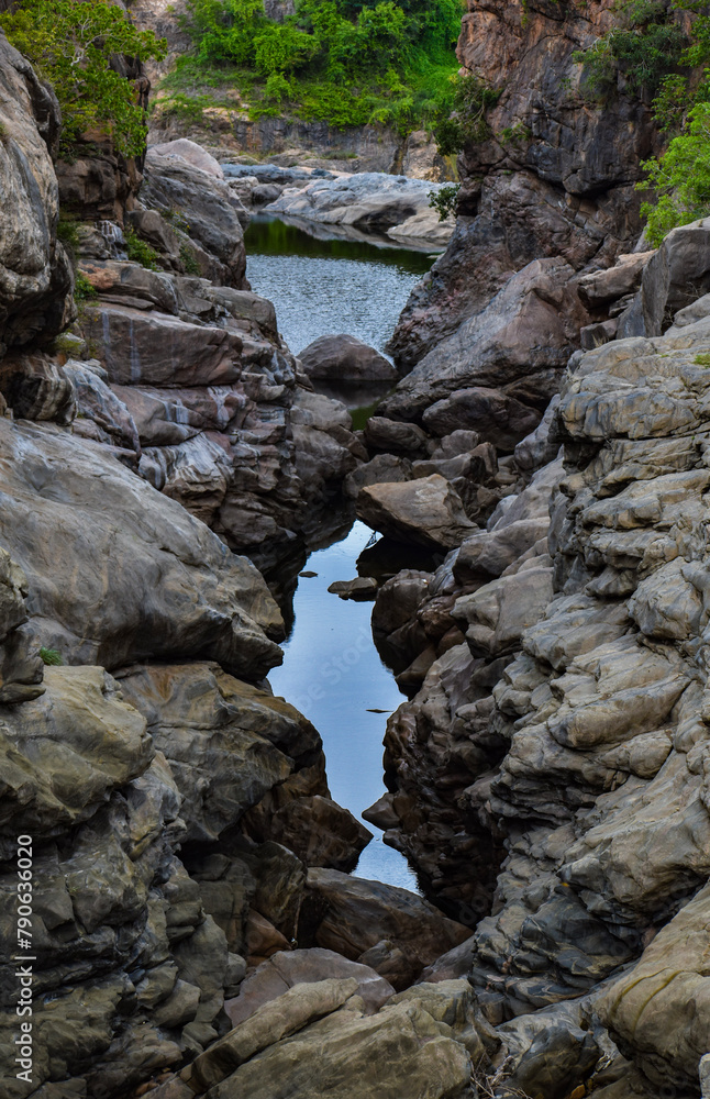 Crystal clear waters reflecting the vibrant sky and rocks. Crystal clear waters reflecting the vibrant sky and rocks.