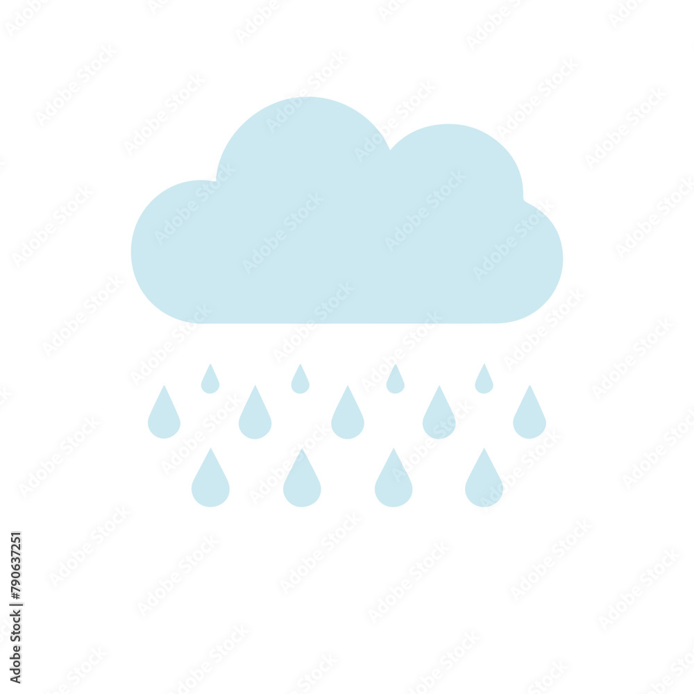 Weather icon flat design Weather icon flat design