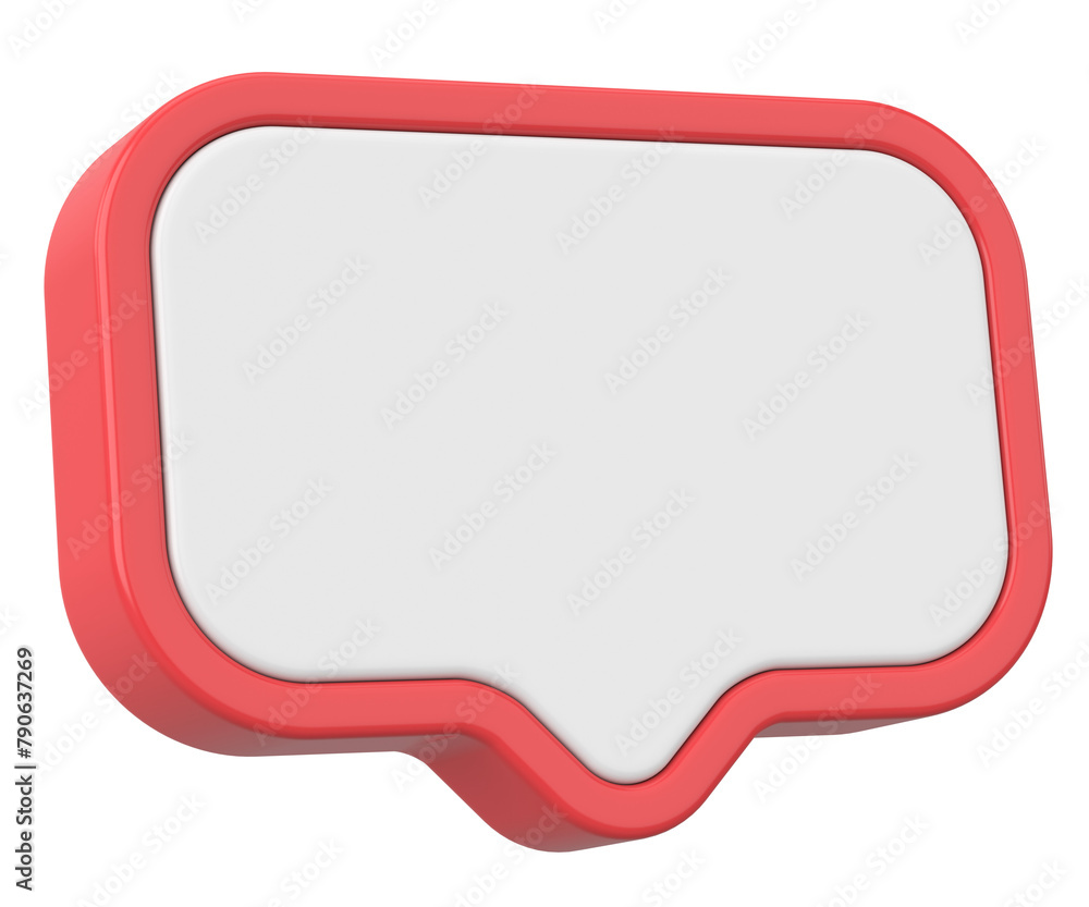 Speech bubble. Chat bubble. 3D illustration. Speech bubble. Chat bubble. 3D illustration.