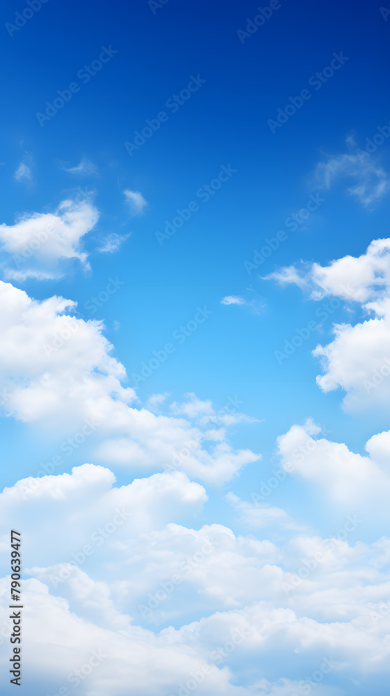 Blue sky with white clouds background Blue sky with white clouds background