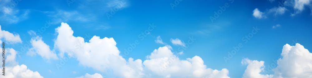 Blue sky with white clouds background Blue sky with white clouds background