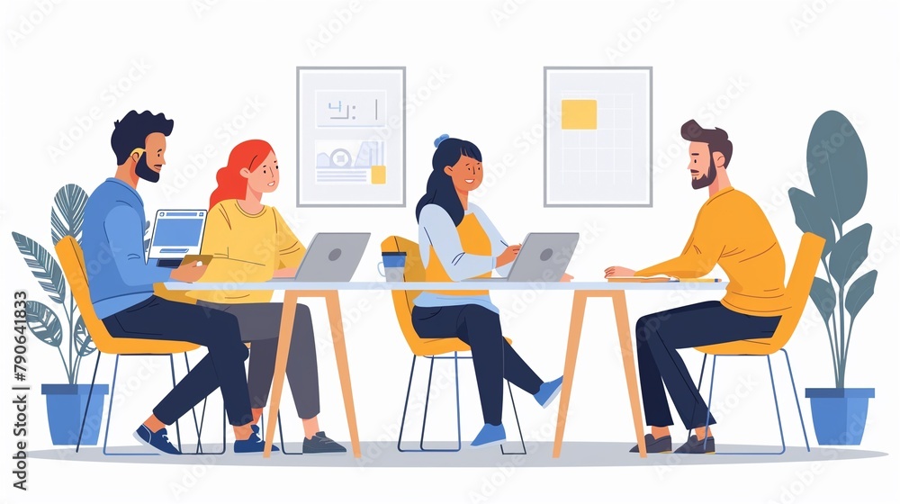 Cozy conference room, diverse team working on a puzzle challenge, teamwork and strategy blending seamlessly Cozy conference room, diverse team working on a puzzle challenge, teamwork and strategy blending seamlessly